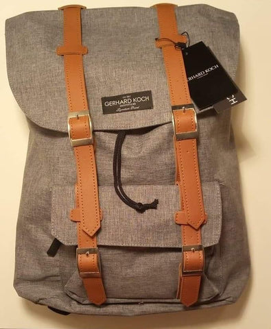 Leather Strap Backpack